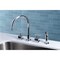 Kingston Brass KS8721CQL Widespread Kitchen Faucet, Polished Chrome KS8721CQL - alternate 6